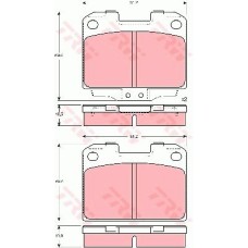 Тормозные колодки дисковые TRW GDB3104