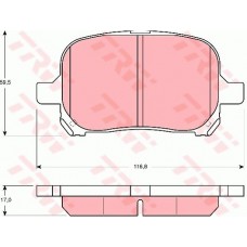 Тормозные колодки дисковые TRW GDB3152