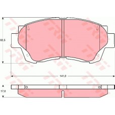 Тормозные колодки дисковые TRW GDB3155