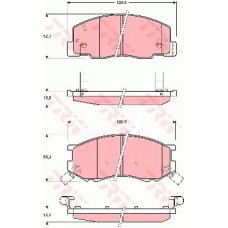 Тормозные колодки дисковые TRW GDB3157