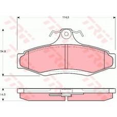 Тормозные колодки дисковые TRW GDB3172