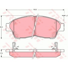 Тормозные колодки дисковые TRW GDB3207