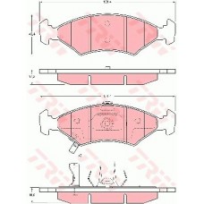 Тормозные колодки дисковые TRW GDB3224