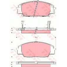 Тормозные колодки дисковые TRW GDB3250