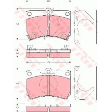 Тормозные колодки дисковые TRW GDB3252