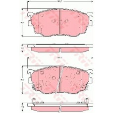 Тормозные колодки дисковые TRW GDB3253