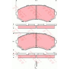 Тормозные колодки дисковые TRW GDB3254