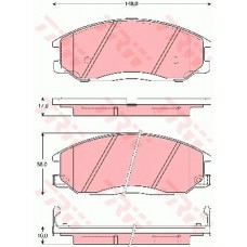 Тормозные колодки дисковые TRW GDB3257