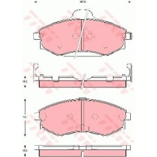 Тормозные колодки дисковые TRW GDB3259