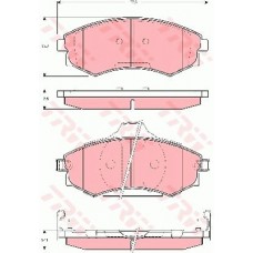 Тормозные колодки дисковые TRW GDB3283