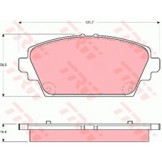 Тормозные колодки дисковые TRW GDB3291