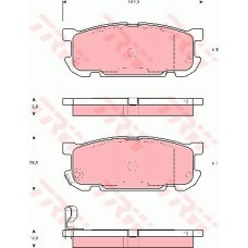 Тормозные колодки дисковые TRW GDB3303