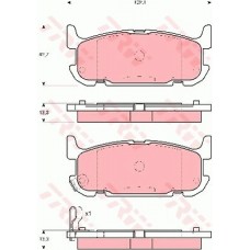 Тормозные колодки дисковые TRW GDB3318