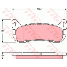 Тормозные колодки дисковые TRW GDB3319