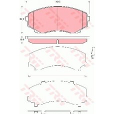 Тормозные колодки дисковые TRW GDB3326