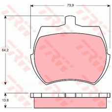 Тормозные колодки дисковые TRW GDB332