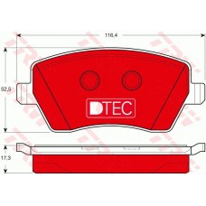 Тормозные колодки дисковые TRW GDB3332DTE