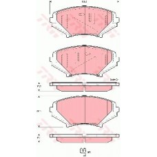 Тормозные колодки дисковые TRW GDB3356