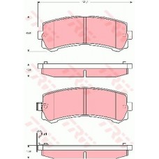 Тормозные колодки дисковые TRW GDB3362
