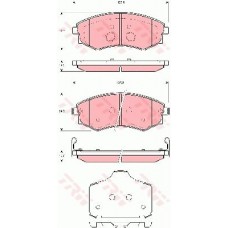 Тормозные колодки дисковые TRW GDB3365