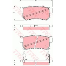 Тормозные колодки дисковые TRW GDB3382