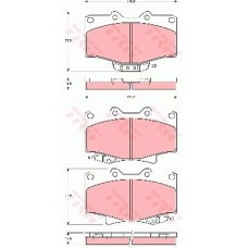 Тормозные колодки дисковые TRW GDB3383