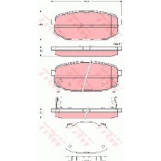 Тормозные колодки дисковые TRW GDB3384