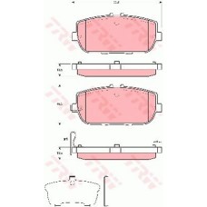 Тормозные колодки дисковые TRW GDB3402
