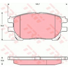 Тормозные колодки дисковые TRW GDB3414