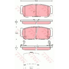 Тормозные колодки дисковые TRW GDB3417