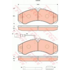 Тормозные колодки дисковые TRW GDB3440