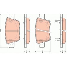 Тормозные колодки дисковые TRW GDB3456