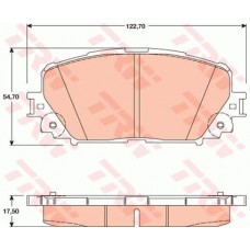 Тормозные колодки дисковые TRW GDB3460