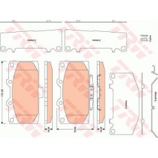 Тормозные колодки дисковые TRW GDB3470