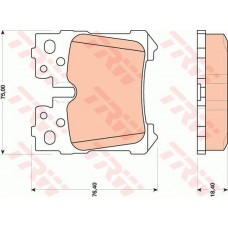 Тормозные колодки дисковые TRW GDB3475