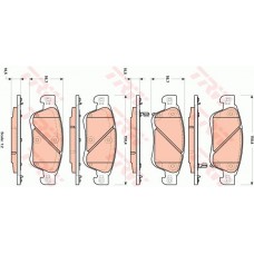 Тормозные колодки дисковые TRW GDB3503