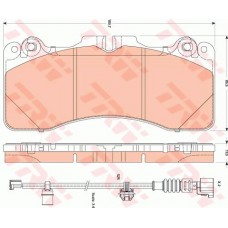 Тормозные колодки дисковые TRW GDB3506