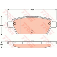 Тормозные колодки дисковые TRW GDB3517