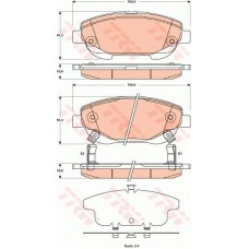 Тормозные колодки дисковые TRW GDB3518