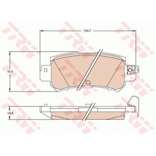 Тормозные колодки дисковые TRW GDB3539