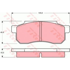 Тормозные колодки дисковые TRW GDB361