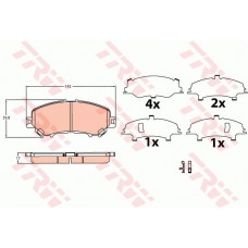 Тормозные колодки дисковые TRW GDB3622