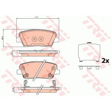 Тормозные колодки дисковые TRW GDB3624