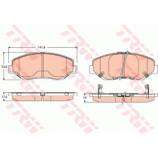 Тормозные колодки дисковые TRW GDB3627