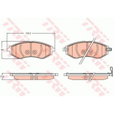 Тормозные колодки дисковые TRW GDB3634