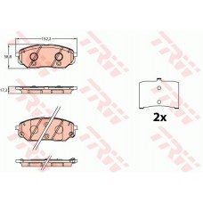 Тормозные колодки дисковые TRW GDB3638