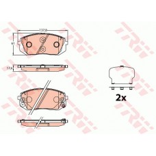 Тормозные колодки дисковые TRW GDB3640