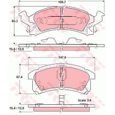 Тормозные колодки дисковые TRW GDB4002