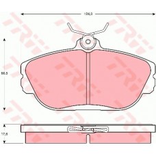 Тормозные колодки дисковые TRW GDB4033