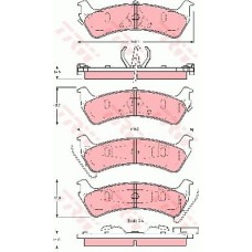 Тормозные колодки дисковые TRW GDB4094